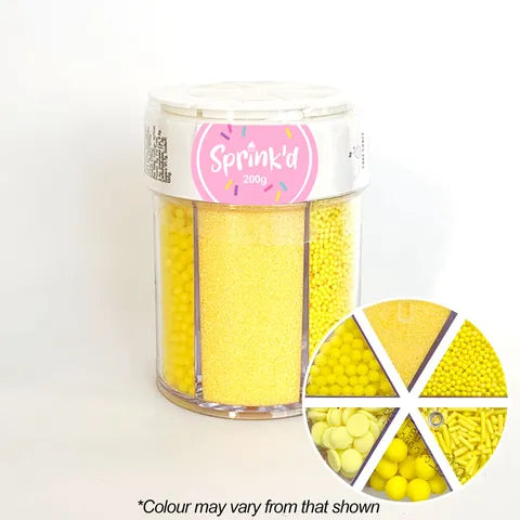 Sprinkles Sprink'd 6 Cavity Jar YELLOW 200G