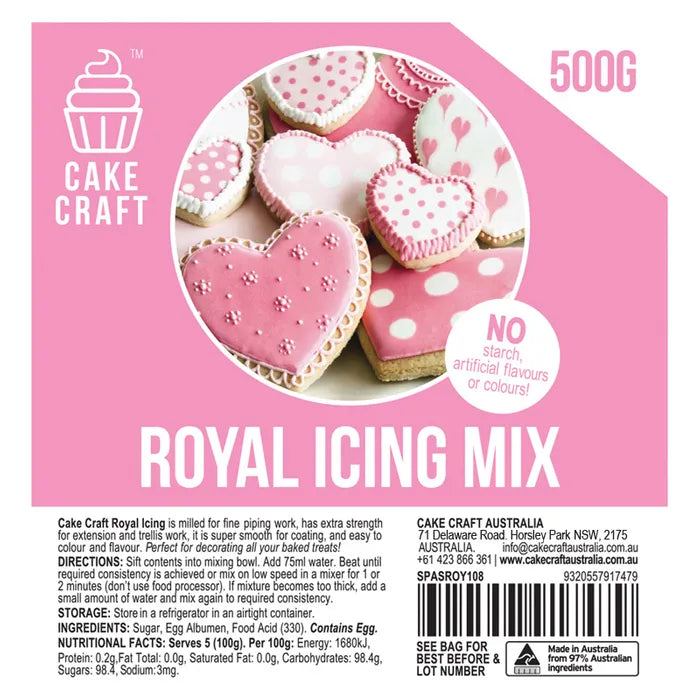 ROYAL ICING MIX WHITE 500 GRAMS CAKE CRAFT