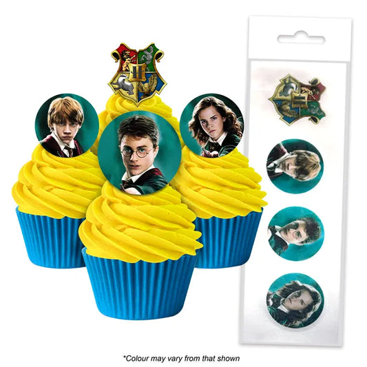 Edible Wafer Cupcake Toppers Harry Potter 16 piece pack