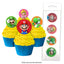 EDIBLE WAFER CUPCAKE TOPPERS - 16 PIECE PACK SM