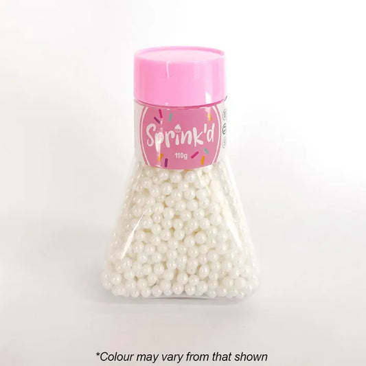Sprinkles Sprink'd Pearls White 4mm Sugar Balls