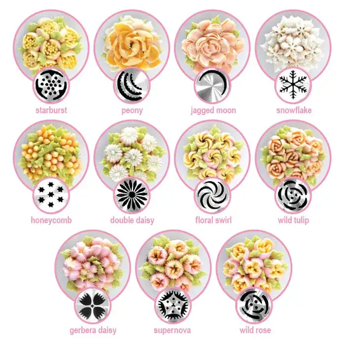 RUSSIAN PIPING TIP SET 13 PIECE SET (Cake Craft) – view 4