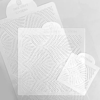 Cake Stencil Fern 3 Piece