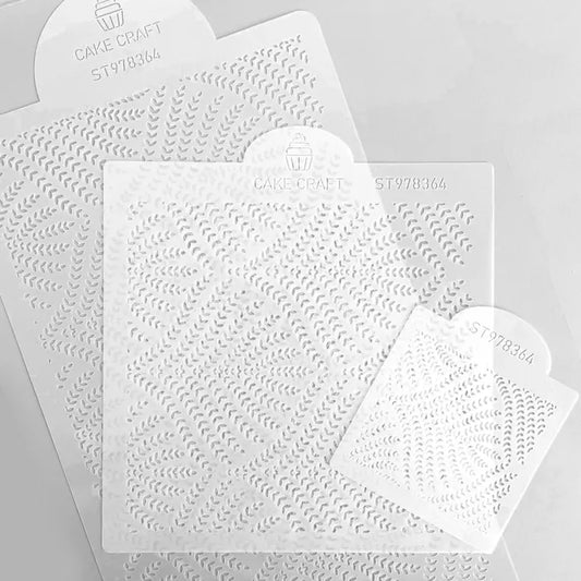 Cake Stencil Fern 3 Piece