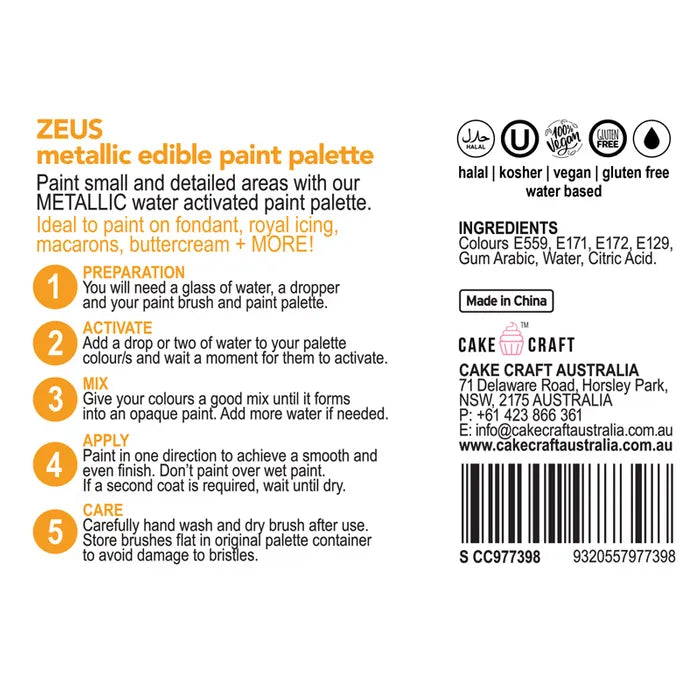 Paint Palette Metallic Paint Palette Zeus