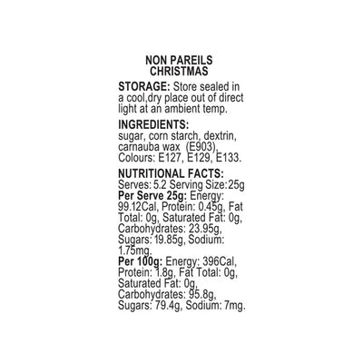 SPRINK'D | NON PAREILS | CHRISTMAS | 60G
