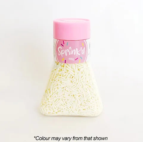 Sprinkles Jimmies White 100G