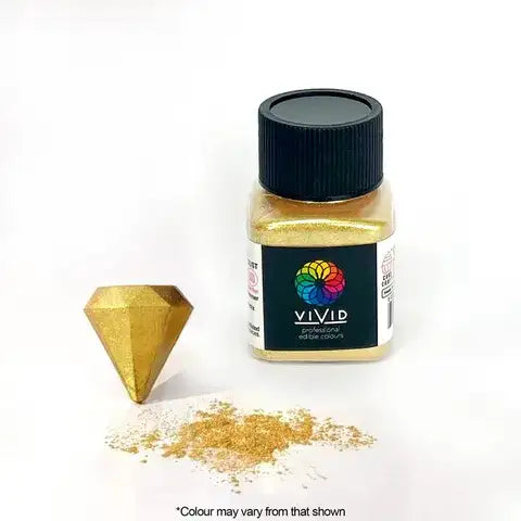 Vivid Super Gold Shimmer Edible Metallic Dust 10G