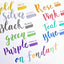 EDIBLE METALLIC MARKERS RAINBOW 5PK Vivid