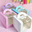 Box Purple 6.2X6.2X5.9 INCH Top Handle Cake Box