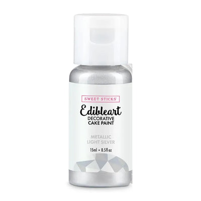 SWEET STICKS | LIGHT SILVER | METALLIC EDIBLEART PAINT | 15ML