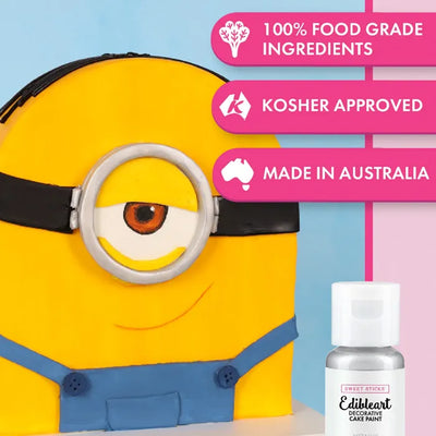 SWEET STICKS | LIGHT SILVER | METALLIC EDIBLEART PAINT | 15ML