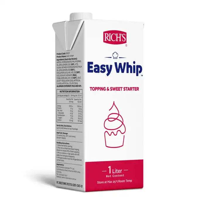 Rich'S Easy Whip Vanilla 1L