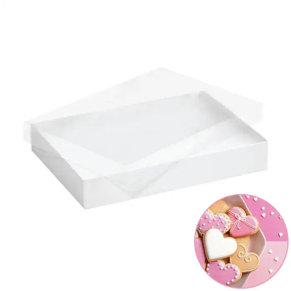 CLEAR LID COOKIE BOX CAKE CRAFT