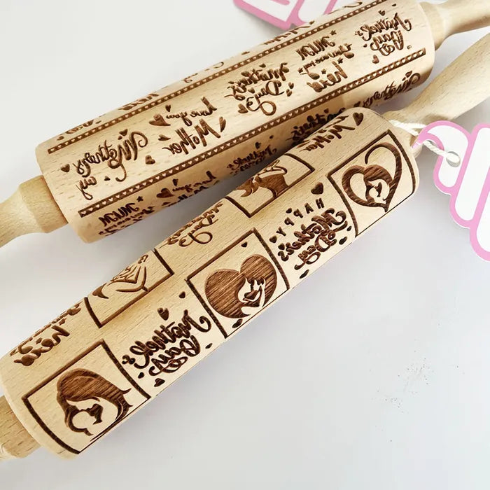 Rolling Pin Mother's Day Wooden Rolling Pin