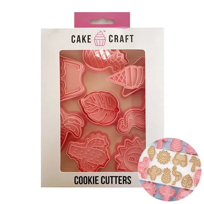 Cookie Cutter Summer Cutter & Stamp 8 Piece Set