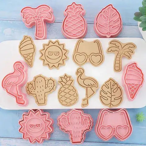 Cookie Cutter Summer Cutter & Stamp 8 Piece Set – view 2