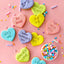 LOVE HEART MESSAGES COOKIE CUTTERS 11 PIECES