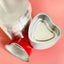 FOIL BAKING CUP WITH LID | HEART | RED | 50 PACK
