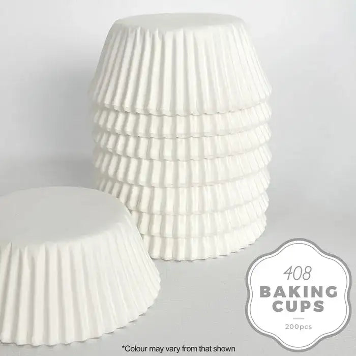 Cake Craft 408 White Paper Baking Cup 200 Pack