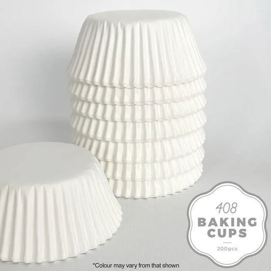 408 BAKING CUP | WHITE | 200 PACK CAKE CRAFT