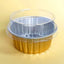 FOIL BAKING CUP WITH LID | ROUND | GOLD | 50 PACK(CAKE CRAFT)