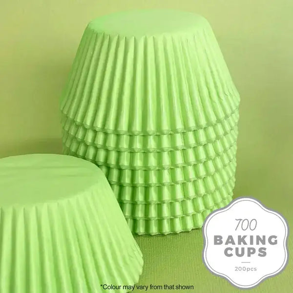 CAKE CRAFT 700 BAKING CUP | PASTEL GREEN | 200 PACK