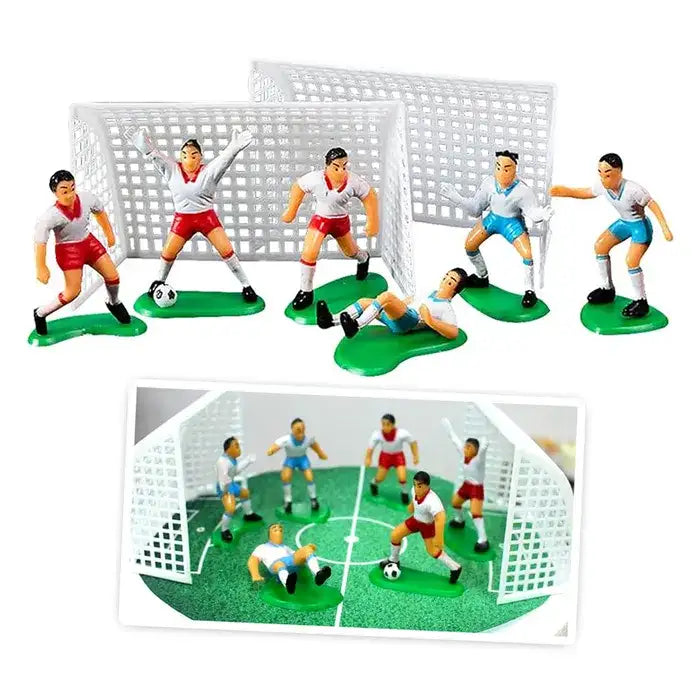 Football / Soccer Plastic Figurines 8 Piece Set