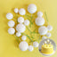 WHITE | DECO FOAM BALL TOPPER | 20 PC SET