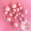 BABY PINK | DECO FOAM BALL TOPPER | 20 PC SET