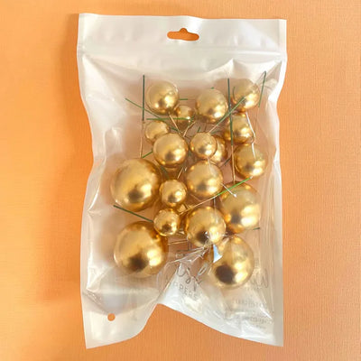 GOLD | DECO FOAM BALL TOPPER | 20 PC SET