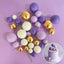 PURPLE, WHITE & GOLD | DECO FOAM BALL TOPPER | 32 PC SET