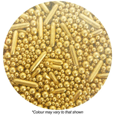 GOLD METALLIC MIX SPRINKLES | 500G SPRINK'D