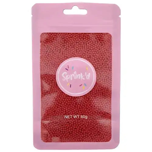 Sprink'D Sugar Balls Red 2Mm 60G