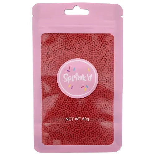 SPRINK'D | SUGAR BALLS | RED | 2MM | 60G
