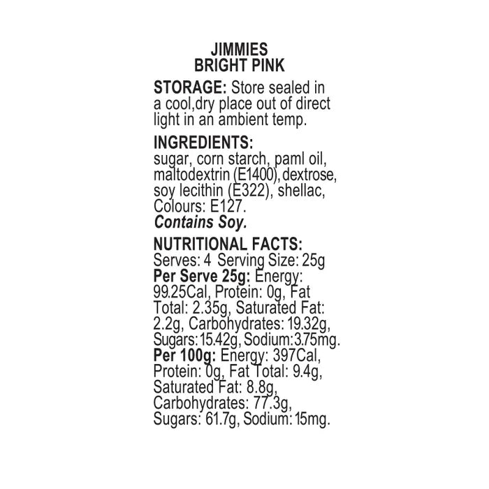 JIMMIES | BRIGHT PINK | 60G SPRINK'D