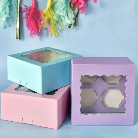 Cake Craft Pink 4 Hole Cupcake Box – view 2