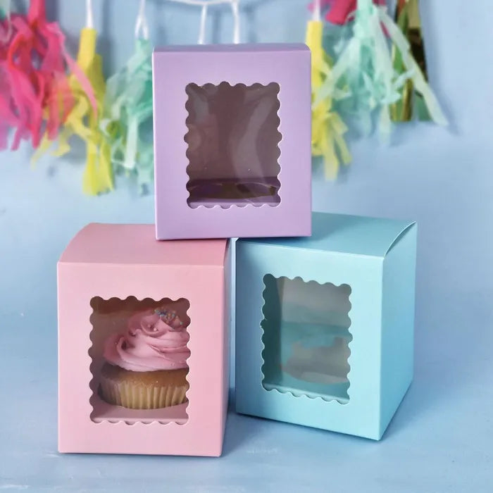 PINK 1 HOLE CUPCAKE BOX CC