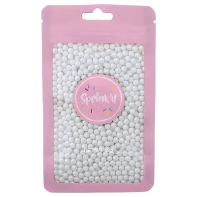 SPRINK'D | 4MM SUGAR BALLS PEARL | WHITE | 60G