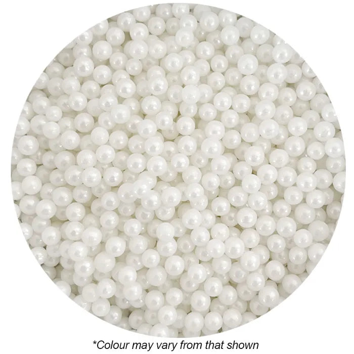 SPRINK'D | 4MM SUGAR BALLS PEARL | WHITE | 60G