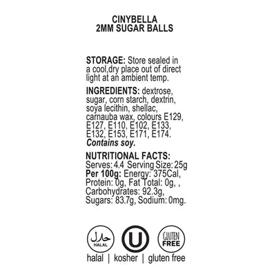 SPRINK'D | CINYBELLA | SUGAR BALLS 2MM | 60G