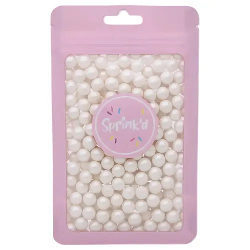 8MM SUGAR BALLS PEARL | WHITE | 60G SPRINK'D