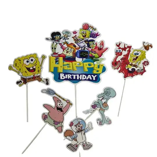 Wish Spongebob Topper Set 6 Pc – view 2