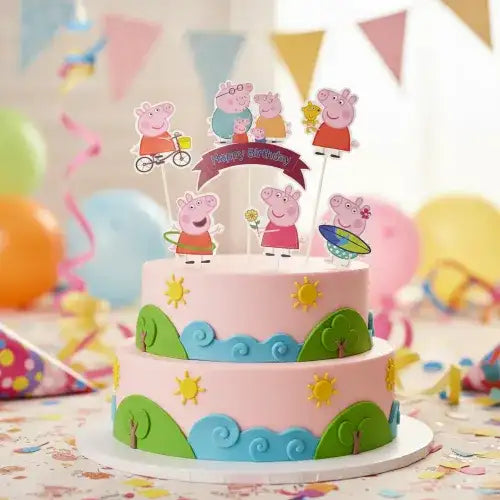 Wish Peppa Pig Topper Set 6 Pc