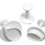 MONDO ROSE LEAF PLUNGER CUTTER SET 3 PCE