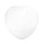 MONDO HEART CAKE BOARD 8IN WHITE - 3MM COMPRESSED