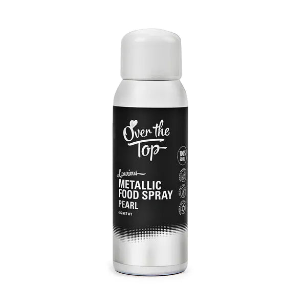 OTT METALLIC FOOD SPRAY PEARL WHITE 48GM