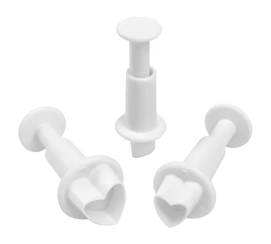 Cutter Heart Plunger Cutters (Set of 3) Mondo