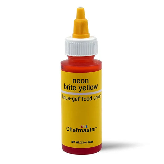 Food Colour Chefmaster Liqua-Gel Neon Yellow 2.3oz/65g