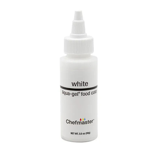 Food Colour Chefmaster Liqua-Gel Bright White 3.5oz/99g